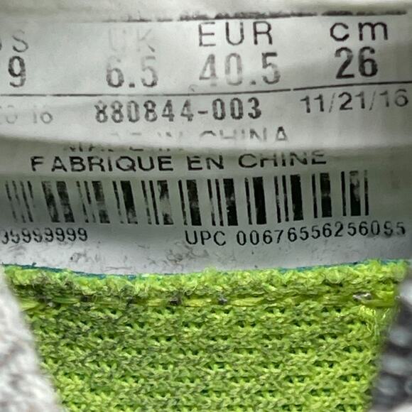 Nike Free RN Flyknit Shoes Womens 9 Oreo Black White Running Comfort Walking Gym - Picture 8 of 8